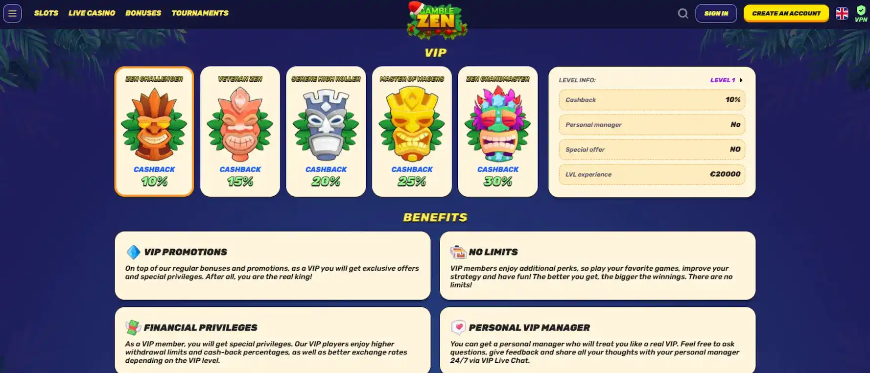 Gamblezen Casino VIP Program Tiers and Loyalty Rewards Overview