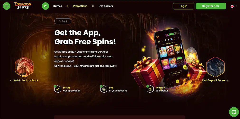 DragonSlots Casino banking and mobile bonus offer