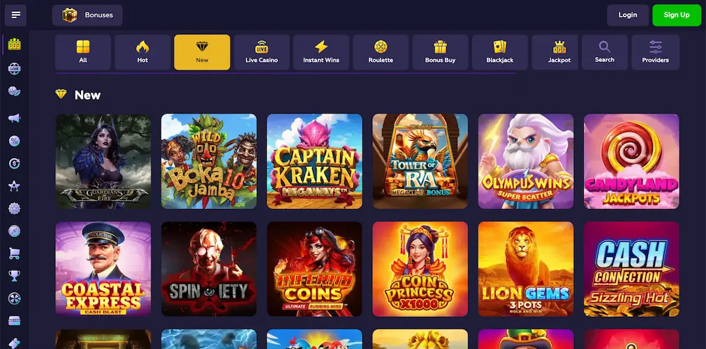 Playfina Casino full game library overview for Canadian players