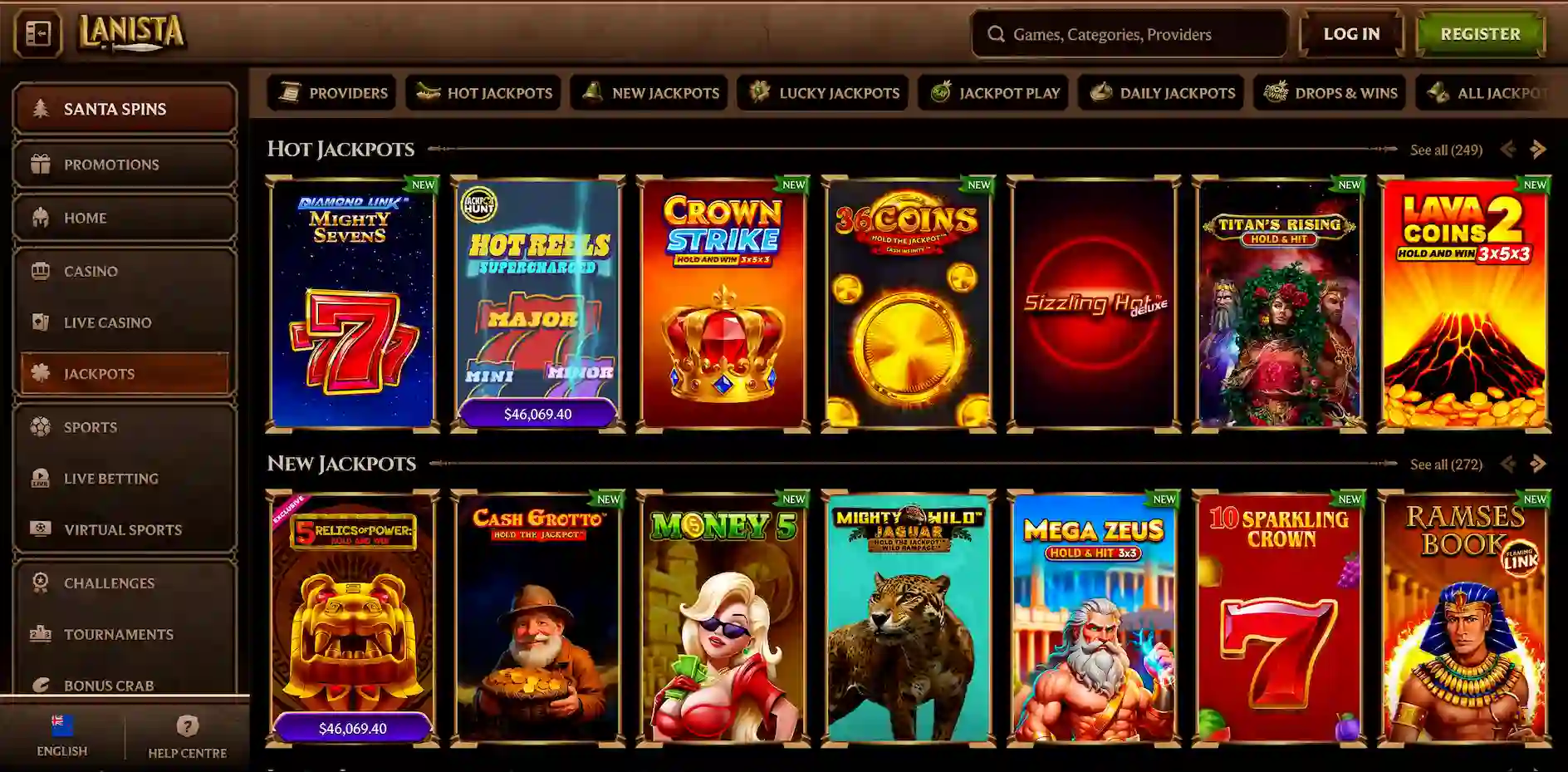Lanista Casino full game library overview for NZ players