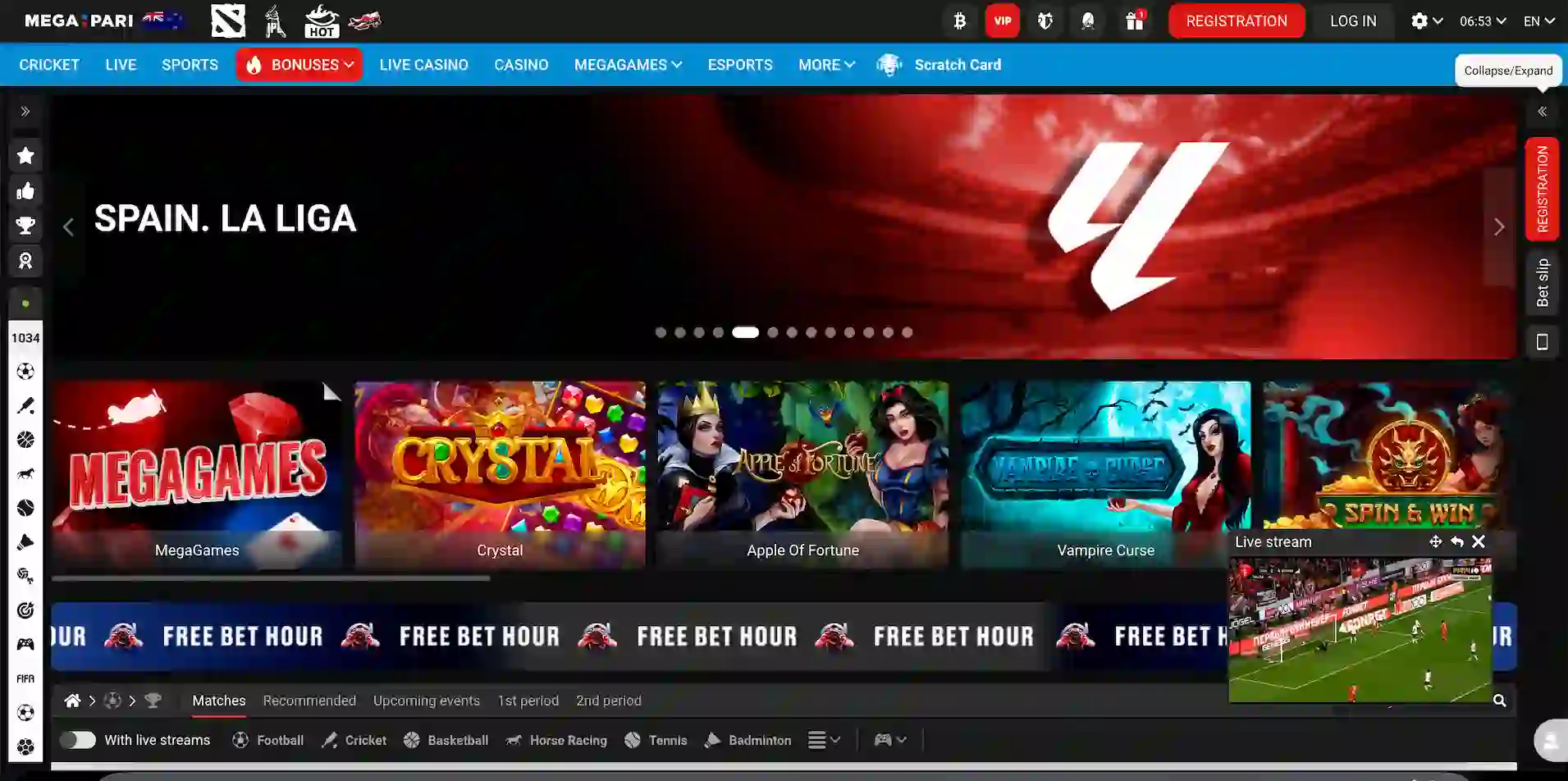 Megapari Casino official website homepage for New Zealand players